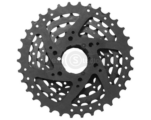 Касета SunRace CSM40 7AV B, 7 швидкостей, 11-34T, Black