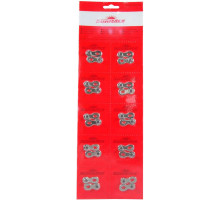 Замок цепи SunRace CNQ87 Silver, 8/7 скоростей, блистер 10шт
