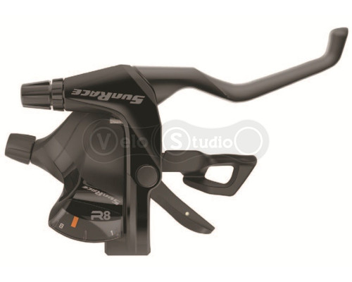 Моноблок SunRace F803 правый, 8 скоростей, совместим с V-Brake