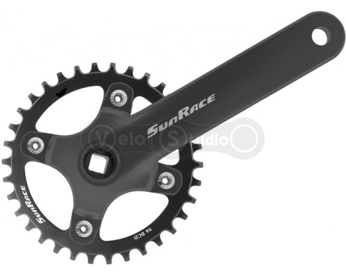 Шатуни SunRace FCM80U під квадрат, 170 мм, 32T, на 11/10/9 швидкостей, із захистом