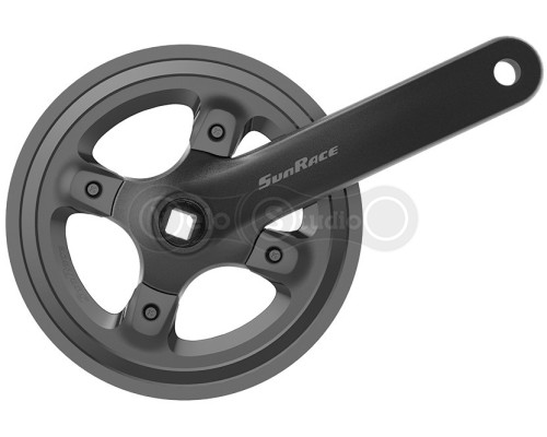 Шатуни SunRace FCM80U під квадрат, 170 мм, 32T, на 11/10/9 швидкостей, із захистом