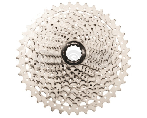Кассета SunRace CSMS7 EAY, 11 скоростей, 11-42Т, Silver