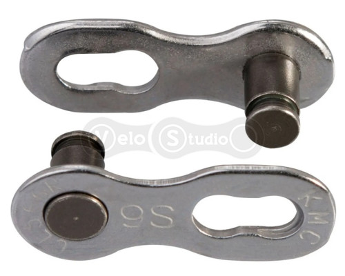 Замок ланцюга KMC 9R Silver EPT 9 швидкостей, 1 замок (polybag)