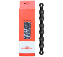 Цепь SunRace CN10A Black 10 скоростей, 126 звеньев, с замком