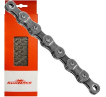Цепь SunRace CNM94 Gray 9 скоростей, 116 звеньев, с замком