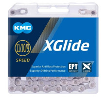 Цепь KMC X-Glide EPT Cues 11/10/9 скоростей, 126 звеньев + замок