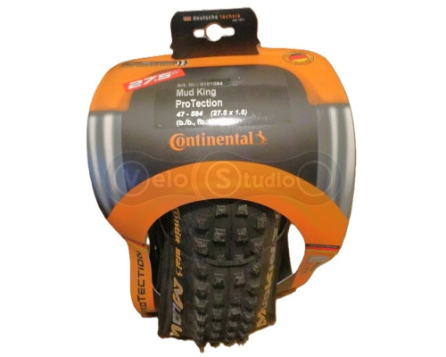 Вело покришка Continental MudKing, 27.5x1.80, BlackChili, ProTection, Tubeless Ready, Skin, чорна