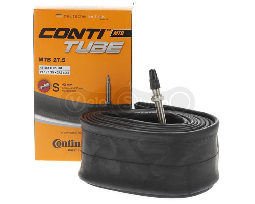 Вело камера Continental MTB 27.5х1.75-2.50, 47-584->62-584, S42, 230 г