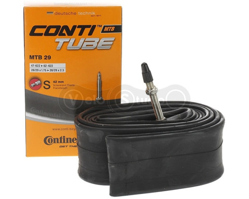 Вело камера Continental MTB 29х1.75-2.50, 47-622->62-622, S42, 240 г