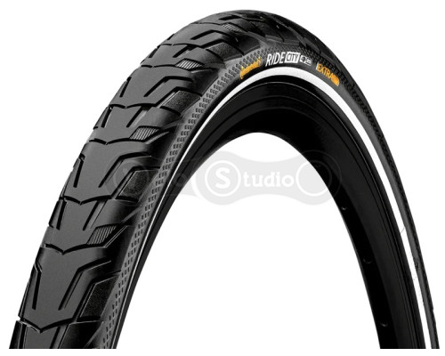 Вело покришка Continental Ride City, 700 x 47C (28 x 1.75), чорна, не доладна, світловідбивна