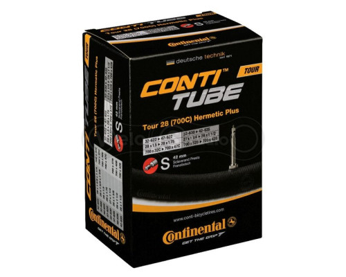 Вело камера Continental Tour Tube Hermetic Plus 28x1.50-1.75 S42 RE [32-622->47-622/42-635]