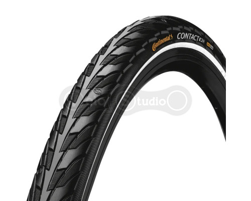Вело покрышка Continental Contact 700 X 47C (28 X 1.75) черная, не складная, светоотражающая