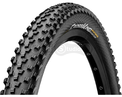 Вело покрышка бескамерная Continental Cross King ShieldWall 27.5 x 2.80 черная, складная skin