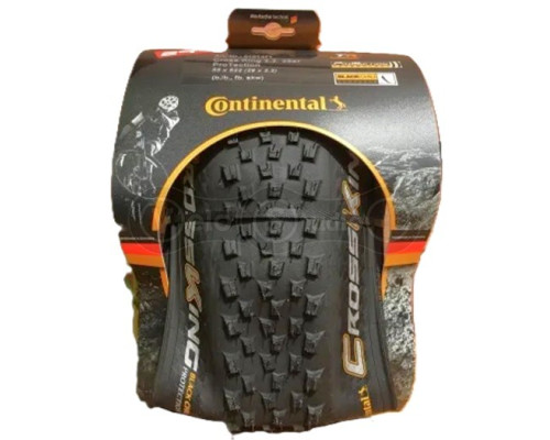 Вело покрышка бескамерная Continental Cross King ShieldWall 27.5 x 2.80 черная, складная skin