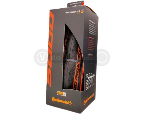 Вело покрышка Continental Grand Prix 5000 700 x 28C, Vectran Breaker, LazerGrip, ACT, 3/330 TPI, Black/Transparent