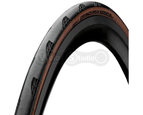 Вело покришка Continental Grand Prix 5000S TR 700 x 28C, Vectran, LazerGrip, ACT, Tubeless Ready, Black/Brown
