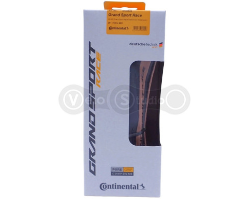 Вело покришка Continental Grand Sport Race 700 x 28C, Black/Brown, складана, skin