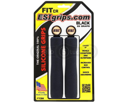Грипси ESI Fit CR Black (чорні) – 30-32 мм