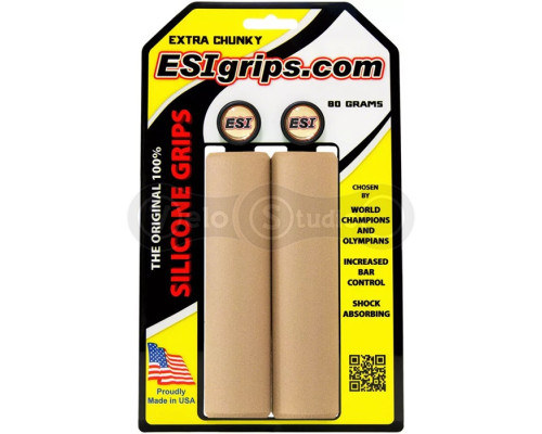 Грипси ESI Extra Chunky TAN (бежеві) - 34 мм