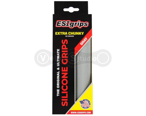 Грипси ESI Extra Chunky Gray (сірі) – 34 мм