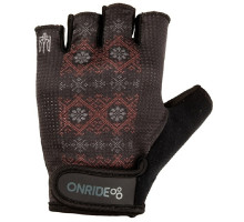 Вело перчатки ONRIDE Hold 20 Ornament цвет черный размер XL