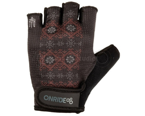 Вело перчатки ONRIDE Hold 20 Ornament цвет черный размер XL