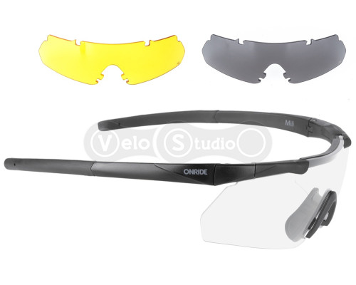 Окуляри ONRIDE CL Mili ANSI Z87.1, MIL-PRF-31013 змінні лінзи: 3 кат (17%), кат 0 (100%), кат 1 (80%)