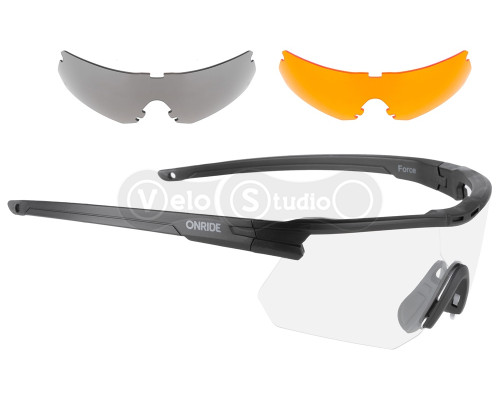 Окуляри ONRIDE CL Force ANSI Z87.1, змінні лінзи кат 3 (17%), кат 0 (100%), кат 1 (80%)