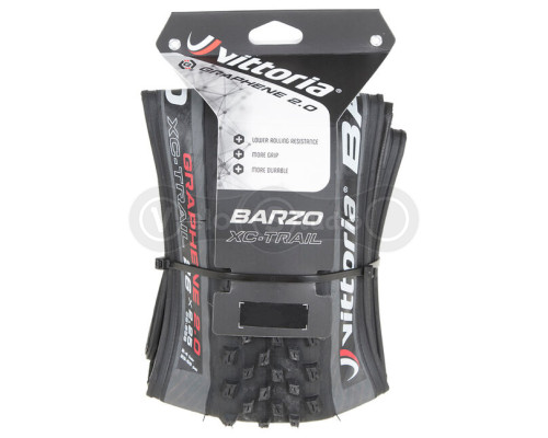 Вело покрышка Vittoria Barzo 29x2.35 XC-Trail, Tubeless Ready, Black Grey
