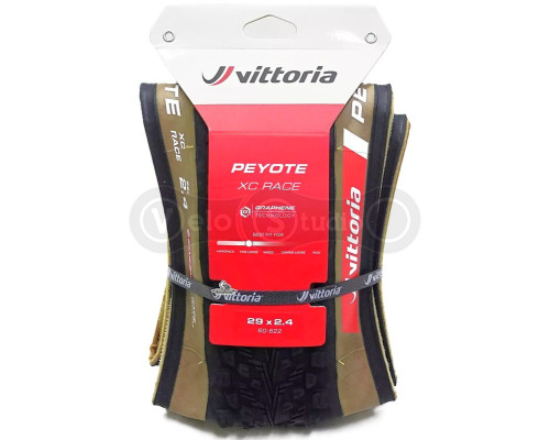 Вело покрышка Vittoria Peyote 29x2.4 XC Race, Tubeless Ready, Brown