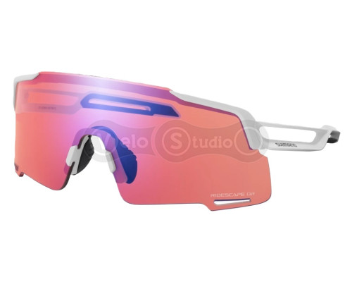 Очки SHIMANO EQUINOX5 Off-road, матовые белые с линзой Ridescape OR