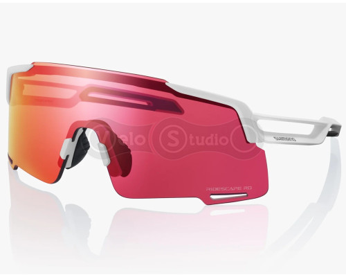 Окуляри SHIMANO EQUINOX5 Road, матові білі з лінзою Ridescape RD