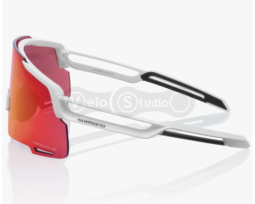 Окуляри SHIMANO EQUINOX5 Road, матові білі з лінзою Ridescape RD