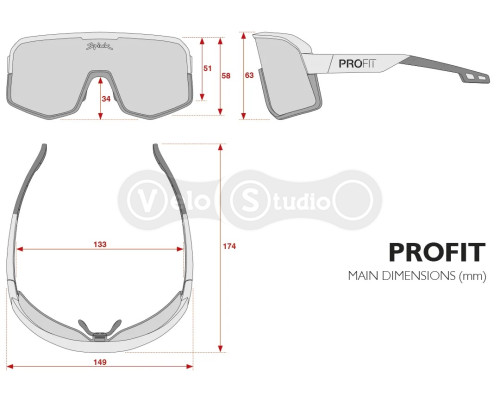 Очки Spiuk Profit 3 фотохромная линза черно-белые, две сменные линзы