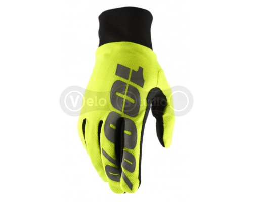 Зимние перчатки RIDE 100% Brisker Hydromatic Waterproof Neon Yellow размер L