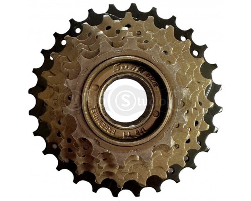 Тріскачка SunRace MFM2A 6DS 2, 6 швидкостей, 14-28T, Brown/Black