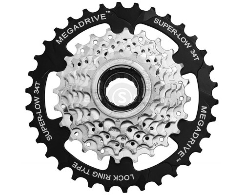 Трещотка SunRace MFM4S 7CV, 7 скоростей, 13-34T, Zinc/Black