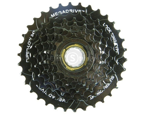 Тріскачка SunRace MFM300 7DV E, 7 швидкостей, 14-34T, Black