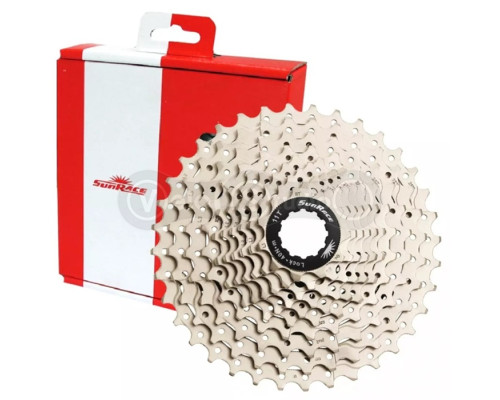 Касета SunRace CSMS1 TAV X, 10 швидкостей, 11-34T, Silver