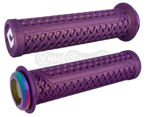 Грипси ODI Vans v2.1 Lock-On MTB Closed End 135mm Purple/Oil Slick