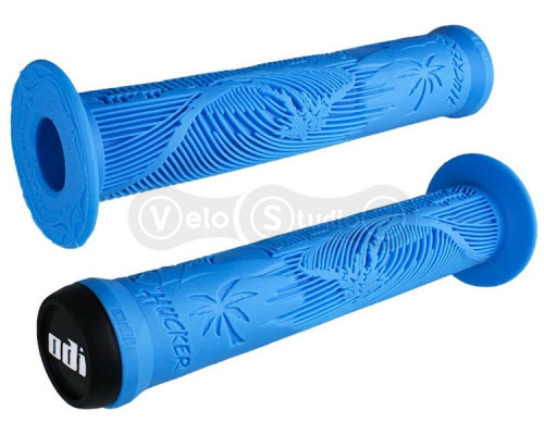 Грипсы ODI Hucker Signature 160mm w/Flange Light Blue