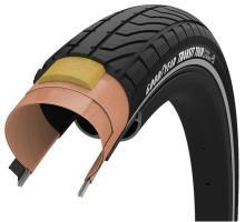 Покришка 27.5x2.40 (61-584) GoodYear Transit Tour S3: Protection, Wire, Black + reflective strips, 60tpi