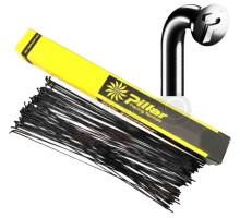 Спиці 302мм 14G Pillar PSR Standard, нержавіюча сталь Sandvic Т302+ чорна (72шт в упаковці)