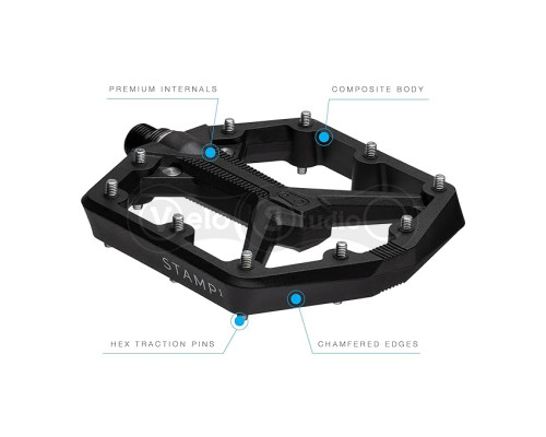 Педали Crankbrothers STAMP 1 (Gen.2), размер L (43-49 eu), черные