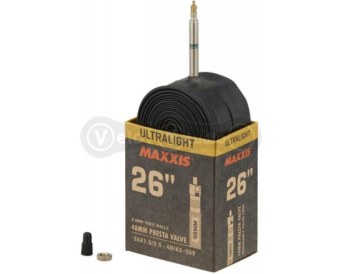 Камера MAXXIS ULTRALIGHT 26X1.50/2.50 Ніпель - Presta 48mm
