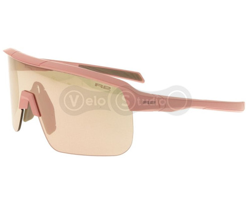 Окуляри підліткові R2 FUSION pink-powder (TR90), лінза brown, покриття rose gold full revo, кат 2