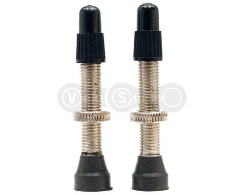 Бескамерный ниппель Stan's Universal Valves, regular, FV 35 мм, латунь, 2 штуки