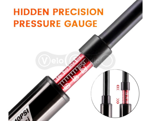 Насос мини-напольный Ravemen MP02, алюминий, манометр, 18 см, 220psi