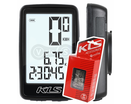 Велокомп'ютер провідний KLS Contest 10-функцій чорний