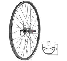 Колесо заднее KLS Draft DSC 023 26, Disc, 10x135мм черное